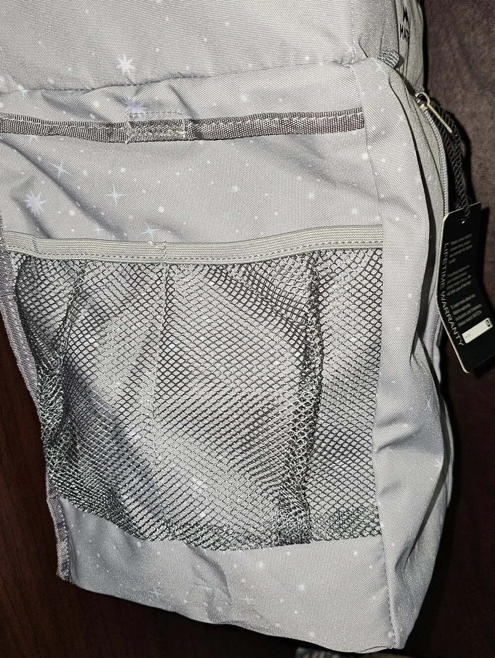 NWT Matein Diaper Bag Grey Galaxy Stars